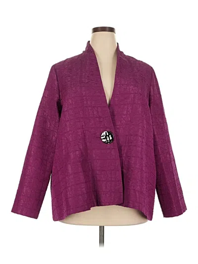 Pre-owned Joseph Ribkoff Blazer Jacket In Purple