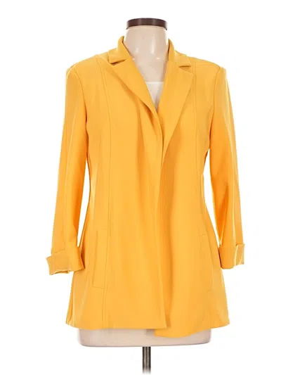 Pre-owned Joseph Ribkoff Blazer Jacket In Yellow