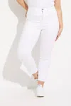 Joseph Ribkoff Bling Embellished Detail Pants In White