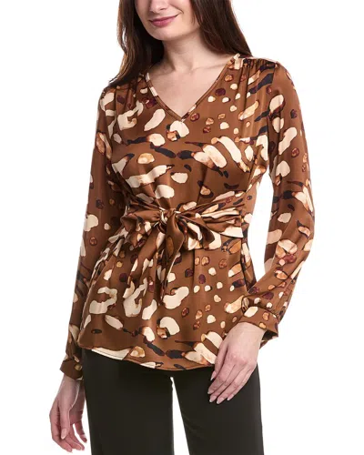 Joseph Ribkoff Blouse In Brown