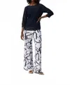 Joseph Ribkoff Boat Neck Mesh Details Quarter Sleeves Sweater Top In Midnight Blue In Black