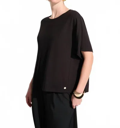 Joseph Ribkoff Boxy Dolman Sleeves Top In Black