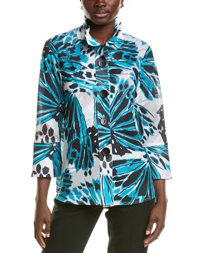Joseph Ribkoff Burnout Top In Blue