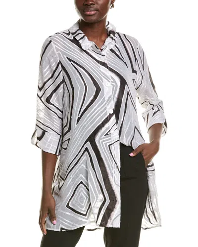 Joseph Ribkoff Burnout Tunic In White