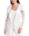 Joseph Ribkoff Burnout Wrap Topper In White