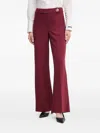 Joseph Ribkoff Button-accent Flared Trousers In Multi