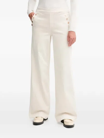 Joseph Ribkoff Button-detail Trousers In Neutral