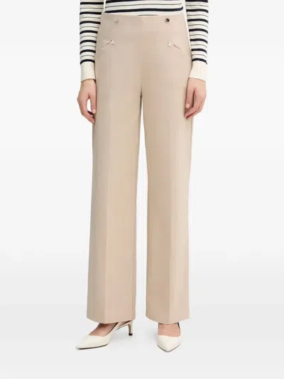 Joseph Ribkoff Button-detail Trousers In Neutral