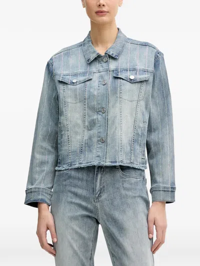 Joseph Ribkoff Button Embellished-detail Jacket In Blue