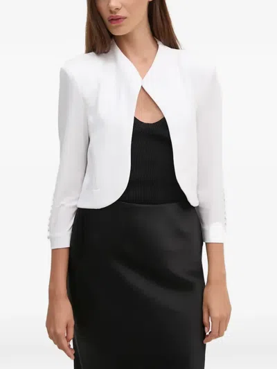 Joseph Ribkoff Button-embellished Jacket In White