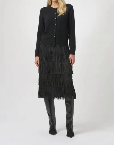 Joseph Ribkoff Button Front Cashmere Cardigan In Black