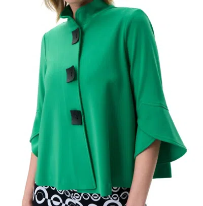 Joseph Ribkoff Cape Button Jacket In Foliage