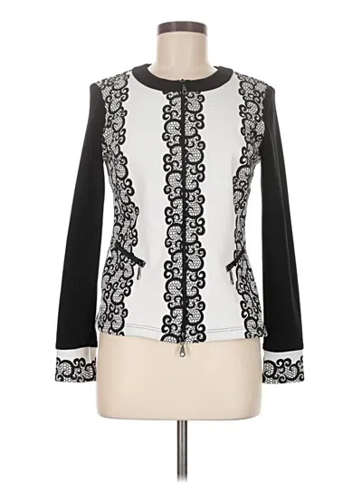 Pre-owned Joseph Ribkoff Cardigan Sweater In Black