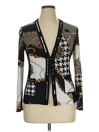 Pre-owned Joseph Ribkoff Cardigan Sweater In Black