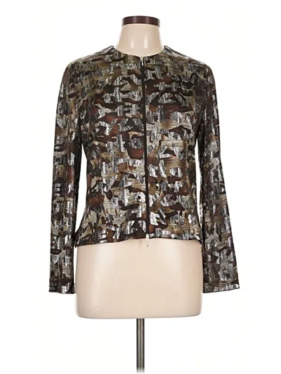 Pre-owned Joseph Ribkoff Cardigan Sweater In Brown