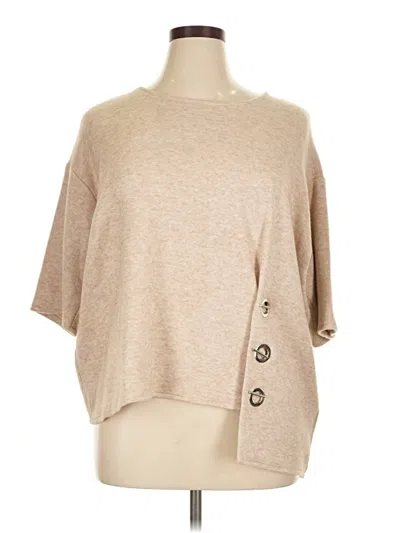 Pre-owned Joseph Ribkoff Cardigan Sweater In Tan