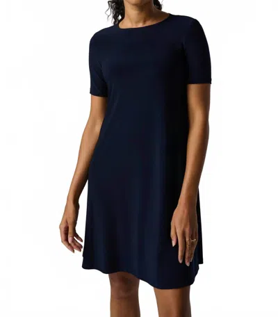 Joseph Ribkoff Casual A-line Dress With Pockets In Midnight Blue