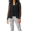 Joseph Ribkoff Casual Collarless Zipper Jacket In Black In Black