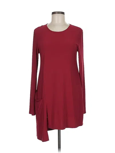 Pre-owned Joseph Ribkoff Casual Dress In Burgundy