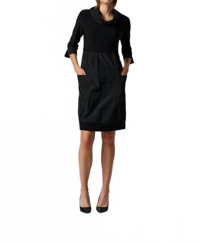 Joseph Ribkoff Casual Knee-length Mini Dress In Black
