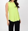 Joseph Ribkoff Casual Pullover Tank Top In Exotic Lime In Green