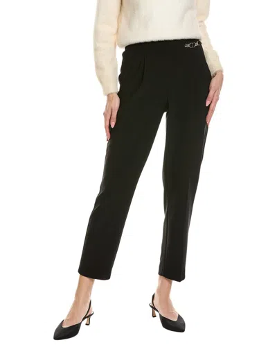 Joseph Ribkoff Chain Detail Pull-on Pant In Black