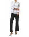 Joseph Ribkoff Checkered Print Pull On Flared Pants In Black/off-white In Black