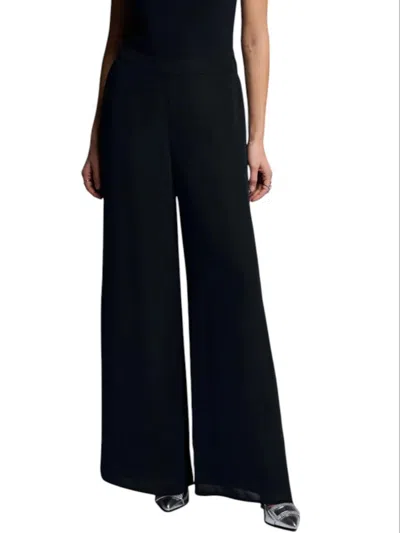 Joseph Ribkoff Chiffon Pants In Black