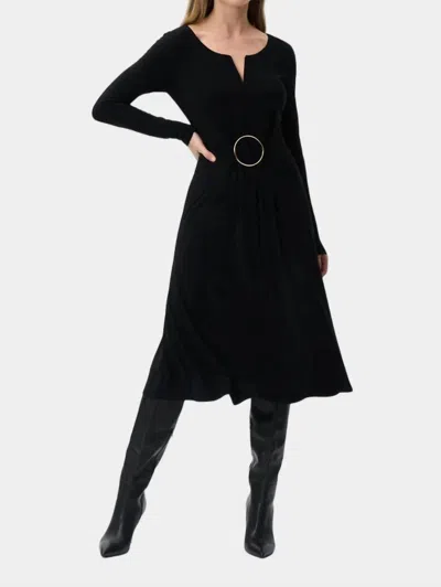 Joseph Ribkoff Circle Detail Dress In Black