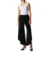 Joseph Ribkoff Classic Overlay Pull-on Wide Leg Pant In Black In Black