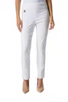 Joseph Ribkoff Classic Slim Pant In White In White