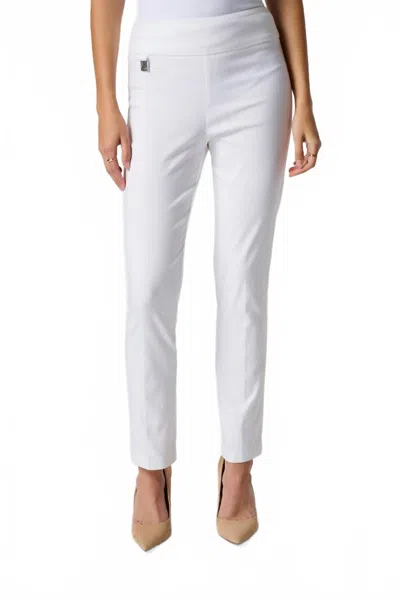 Joseph Ribkoff Classic Slim Pant In White