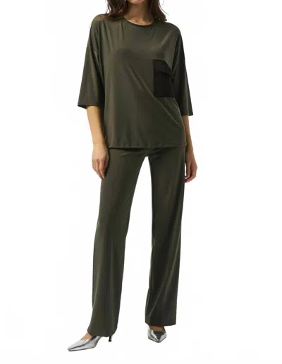 Joseph Ribkoff Classic Straight Pant In Avocado In Green