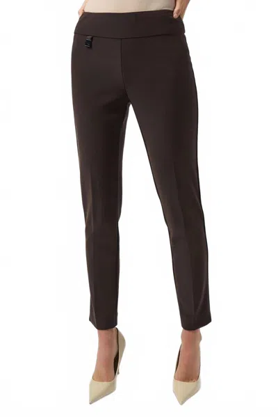 Joseph Ribkoff Classic Tailored Slim Pant In Mocha In Red