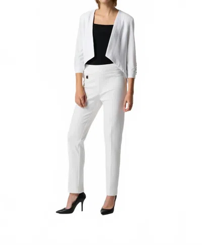 Joseph Ribkoff Classic Tailored Slim Pants In Vanilla In White