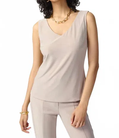 Joseph Ribkoff Classic V-neck Cami Top In Dune In Gray