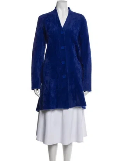 Pre-owned Joseph Ribkoff Coat In Blue