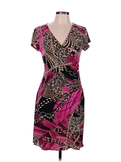 Pre-owned Joseph Ribkoff Cocktail Dress In Burgundy