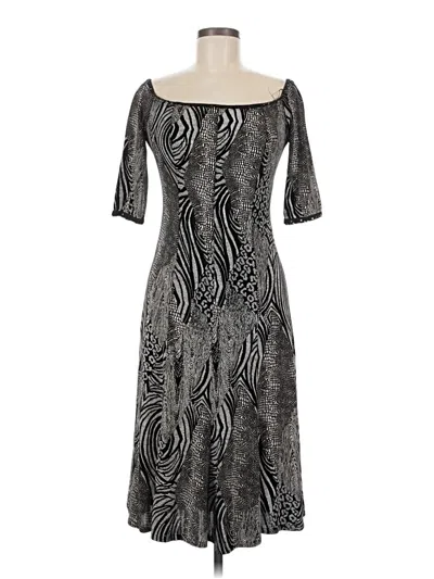 Pre-owned Joseph Ribkoff Cocktail Dress In Gray