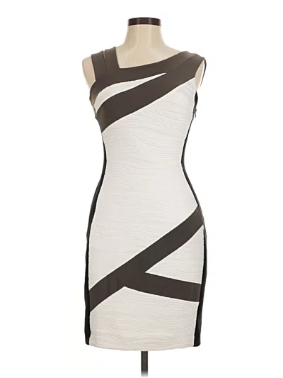 Pre-owned Joseph Ribkoff Cocktail Dress In Ivory