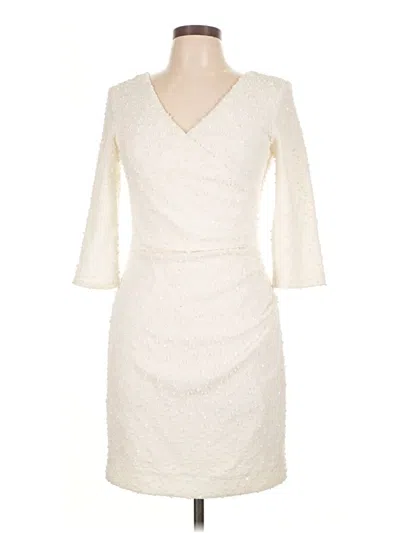 Pre-owned Joseph Ribkoff Cocktail Dress In Ivory