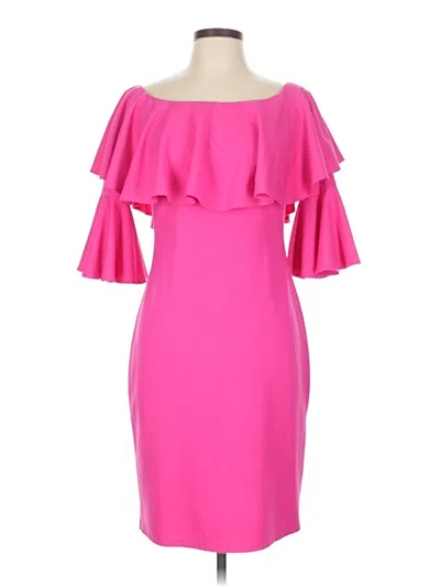 Pre-owned Joseph Ribkoff Cocktail Dress In Pink