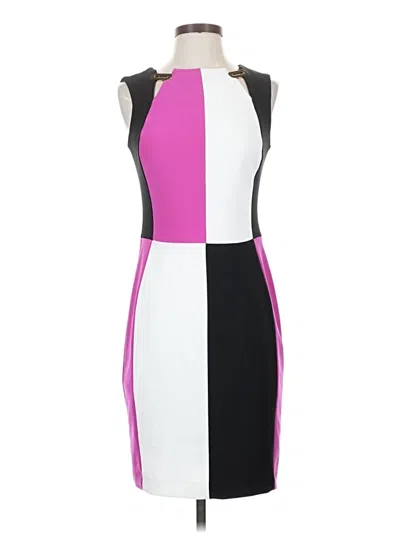 Pre-owned Joseph Ribkoff Cocktail Dress In Pink
