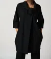 Joseph Ribkoff Cocoon Coat In Black In Black