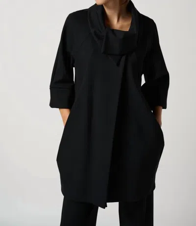 Joseph Ribkoff Cocoon Coat In Black
