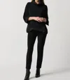 Joseph Ribkoff Color Block Long Sleeve Top In Black Alpine In Multi