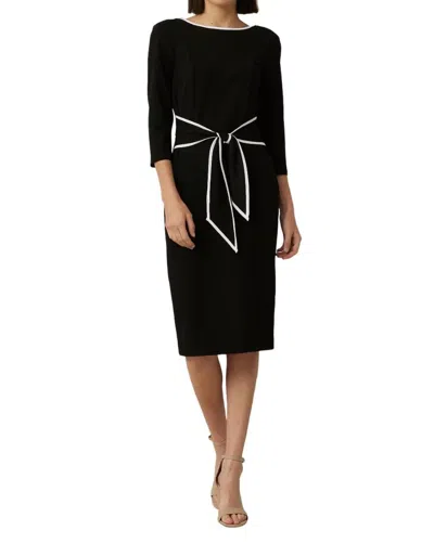Joseph Ribkoff Mixed Media Mini Dress In Black