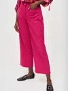 Joseph Ribkoff Corduroy Culotte Pants In Pink Punch In Pink