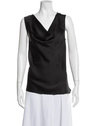 Pre-owned Joseph Ribkoff Cowl Neck Sleeveless Top W/ Tags In Multi