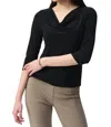 Joseph Ribkoff Cowl Neck Top In Black In Black
